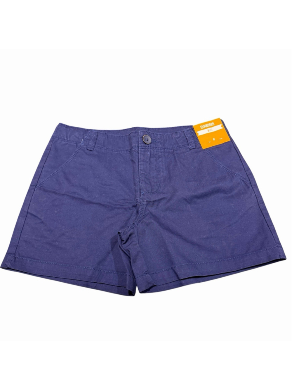 Gymboree Girls Navy Chino Shorts Mid Thigh Uniform School Sz 8 NWT Summer Vacay